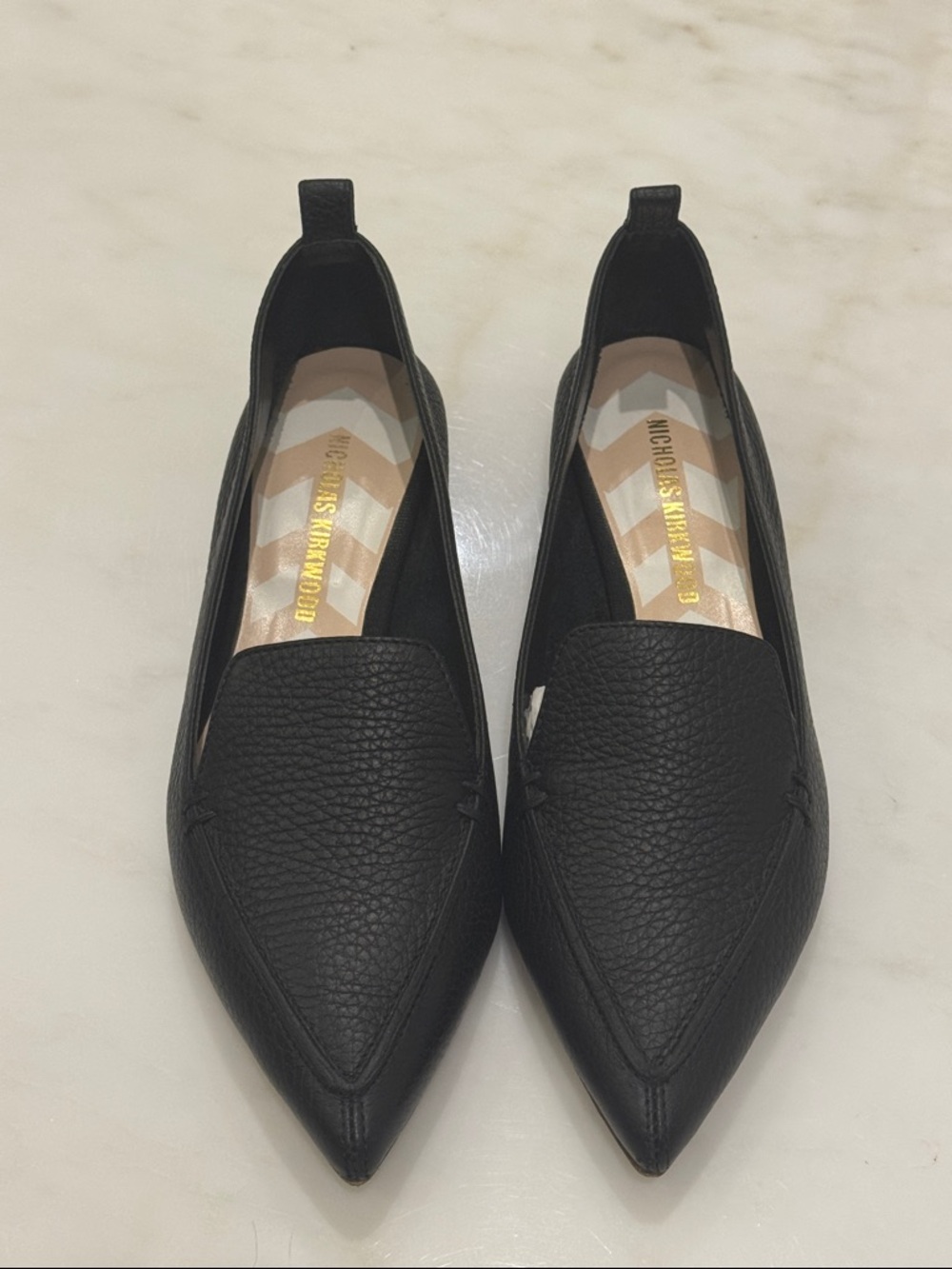 Excellent Nicholas Kirkwood Black Pointed Flats